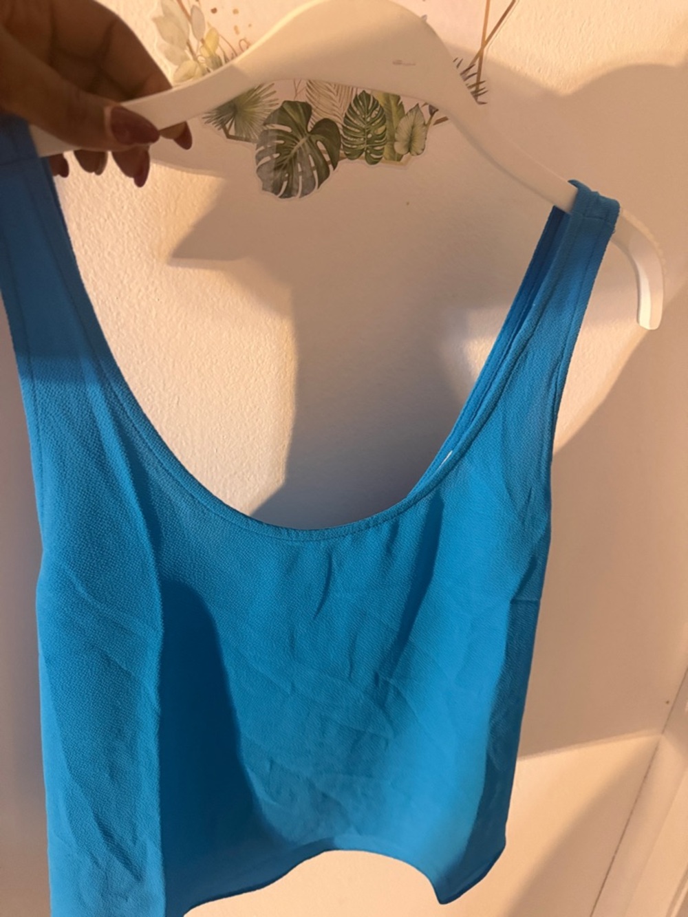 Alythea Vibrant Turquoise Scoop Neck Tank